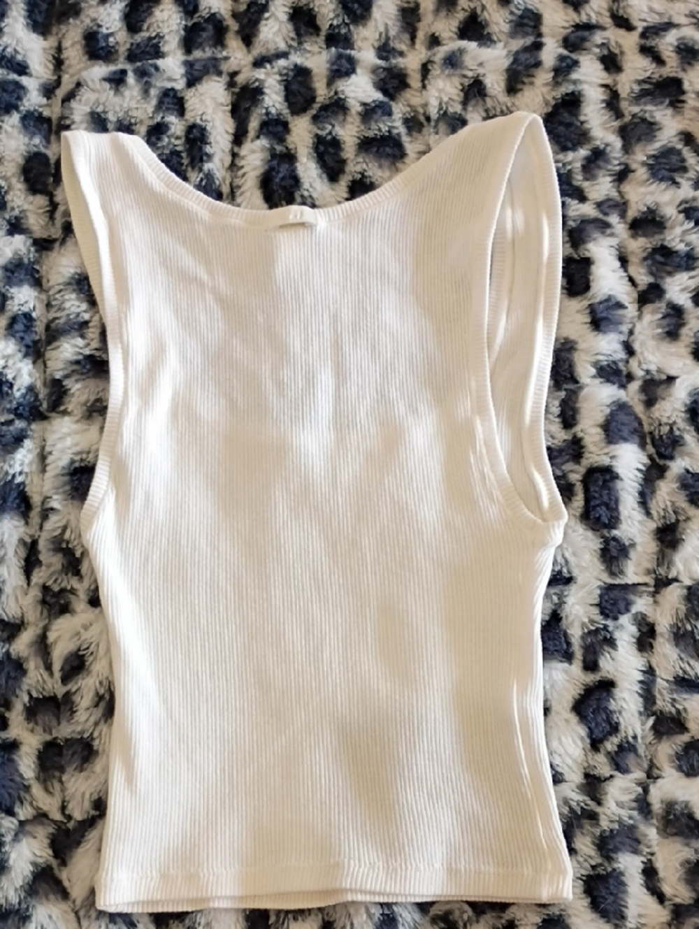 Skims Ribbed Tank Top - Bone - Picture 2 of 4